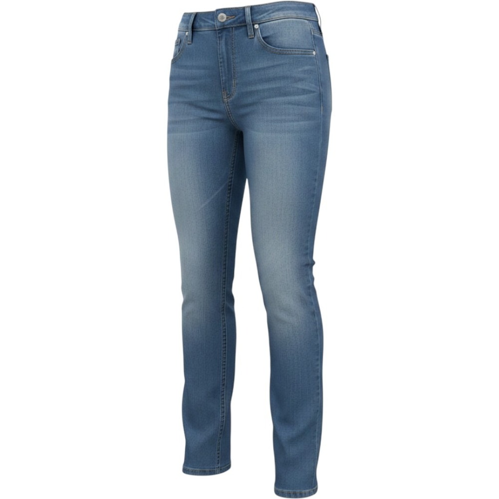 Maurices Jeans Women Size‎ 6 Regular Blue Mid-Rise Medium Wash Stretch Straight